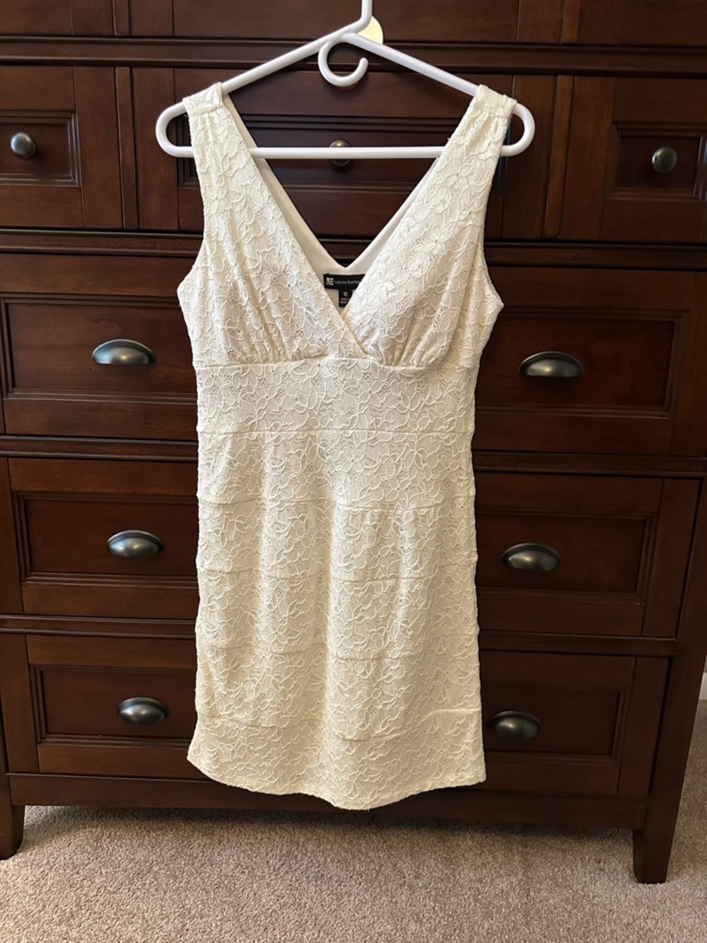 Valerie Bertinelli  White Lace Dress size 10